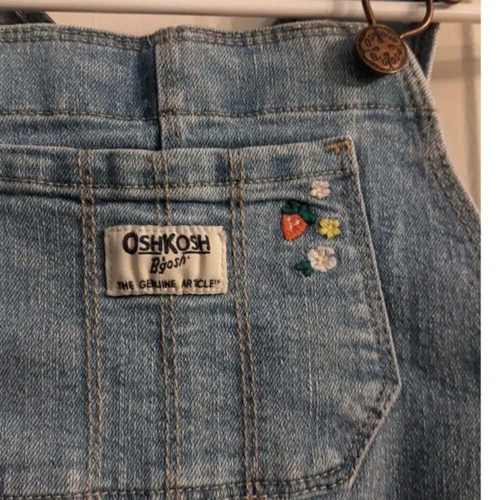 Oshkosh B'gosh Strawberry Embroidered Overalls, 3T